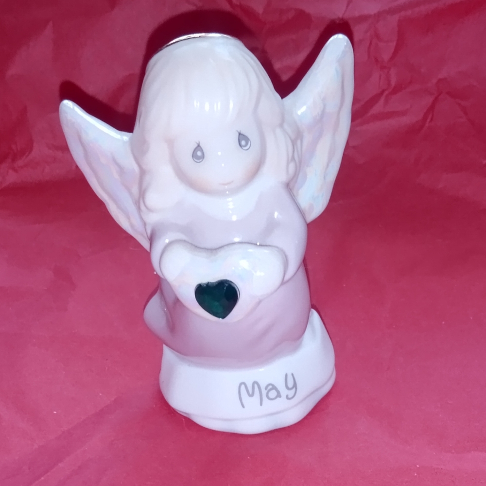VTG Precious Moments Angel May Birthstone Figurine